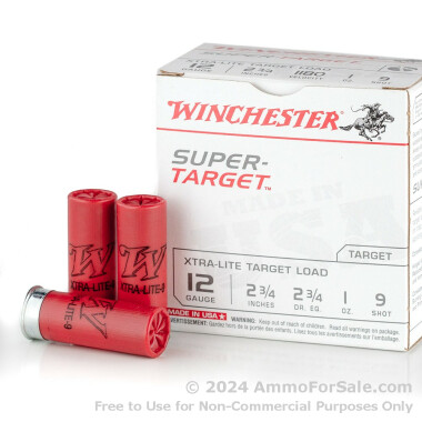 25 Rounds of 1 ounce #9 shot 12ga Ammo by Winchester