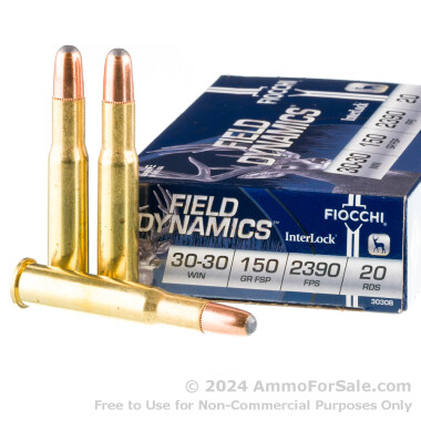 20 Rounds of 150gr FSP 30-30 Win Ammo by Fiocchi