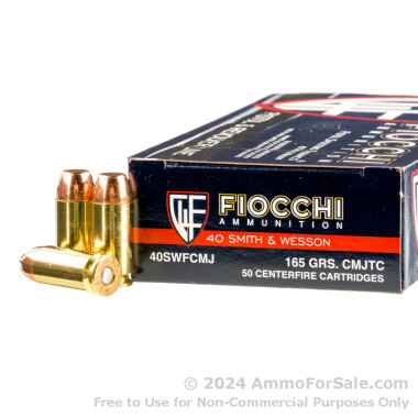 1000 Rounds of 165gr CMJ .40 S&W Ammo by Fiocchi