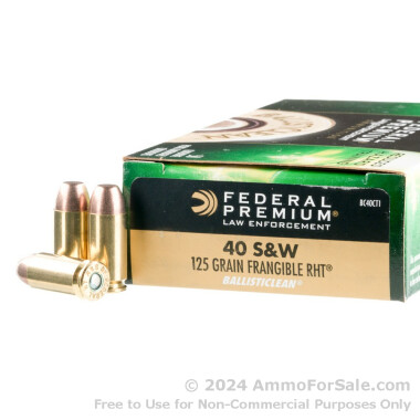 50 Rounds of 125gr Frangible .40 S&W Ammo by Federal