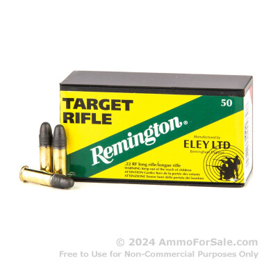 50 Rounds of 40gr LRN .22 LR Ammo by Remington Eley Target Rifle