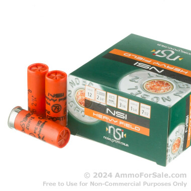 250 Rounds of 1 1/4 ounce #7 1/2 shot 12ga Ammo by NobelSport