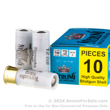 200 Rounds of 1 ounce rifled slug 12ga Ammo by Sterling