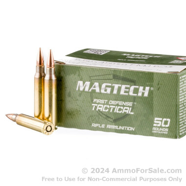 50 Rounds of 62gr FMJ 5.56x45 Ammo by Magtech