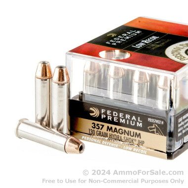 20 Rounds of 130gr JHP .357 Mag Ammo by Federal