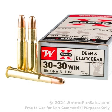 20 Rounds of 150gr JHP 30-30 Win Ammo by Winchester