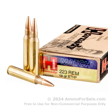 20 Rounds of 68gr HPBT .223 Ammo by Hornady