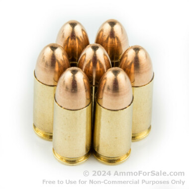 50 Rounds of 115gr FMJ 9mm Ammo by Aguila