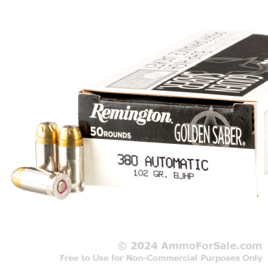500 Rounds of 102gr BJHP .380 ACP Ammo by Remington