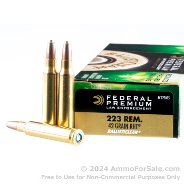 20 Rounds of 42gr Frangible .223 Ammo by Federal