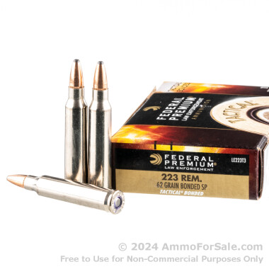 20 Rounds of 62gr SP .223 Ammo by Federal