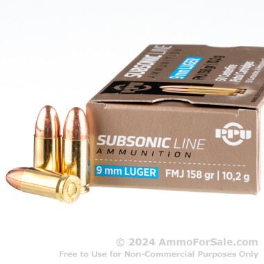 50 Rounds of 158gr FMJ 9mm Ammo by Prvi Partizan
