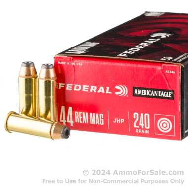 1000 Rounds of 240gr JHP .44 Mag Ammo by Federal