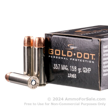 20 Rounds of 158gr JHP .357 Mag Ammo by Speer