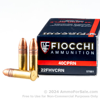 50 Rounds of 40gr CPRN .22 LR Ammo by Fiocchi