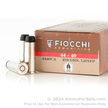 50 Rounds of 210gr LRN .44-40 Winchester Ammo by Fiocchi
