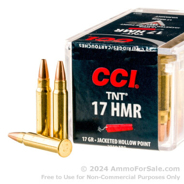 50 Rounds of 17gr HP .17HMR Ammo by CCI