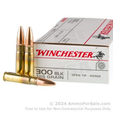 200 Rounds of 125gr Open Tip .300 AAC Blackout Ammo by Winchester
