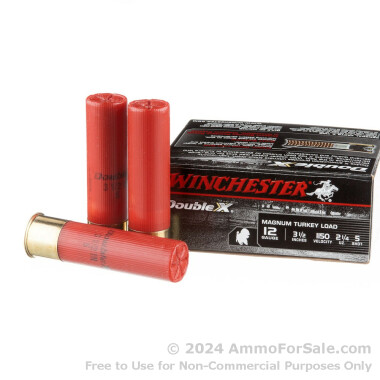 10 Rounds of 2-1/4 oz. #5 shot 12ga Ammo by Winchester Double X Magnum Turkey Load