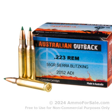 200 Rounds of 55gr Polymer Tipped .223 Ammo by Australian Defense Industries