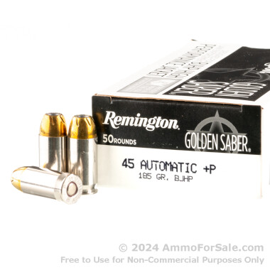 500 Rounds of 185gr BJHP 45 ACP +P Ammo by Remington