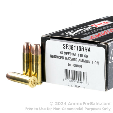 50 Rounds of 110gr Frangible .38 Spl Ammo by SinterFire RHA