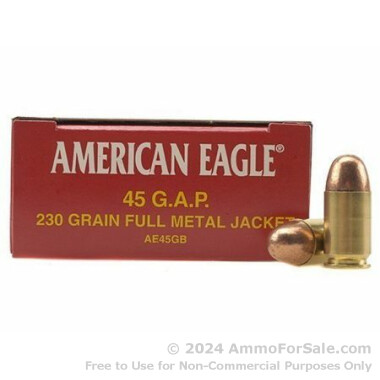 1000 Rounds of 230gr FMJ .45 GAP Ammo by Federal