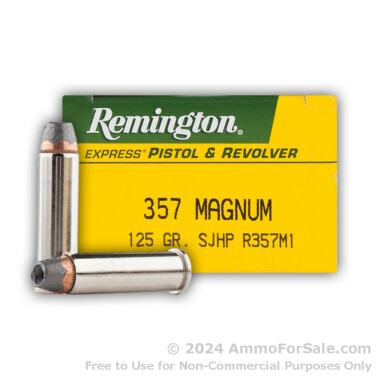 500 Rounds of 125gr SJHP .357 Mag Ammo by Remington Express
