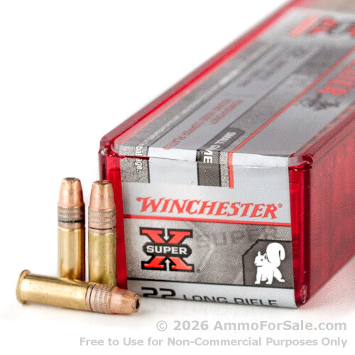 100 Rounds of Discount 40gr PP .22 LR Ammo For Sale by Winchester
