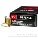 50 Rounds of 180gr JHP .40 S&W Ammo by Winchester USA