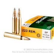 20 Rounds of 55gr SP .223 Ammo by Sellier & Bellot