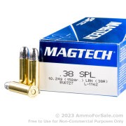 1000 Rounds of 158gr LRN .38 Spl Ammo by Magtech