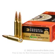 20 Rounds of 77gr HPBT .223 Ammo by Federal