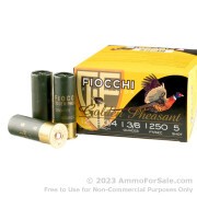 25 Rounds of 1 3/8 ounce #5 nickel plated lead shot 12ga Ammo by Fiocchi