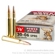200 Rounds of 150gr PP 30-06 Springfield Ammo by Winchester