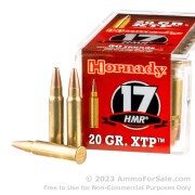 50 Rounds of 20gr JHP .17HMR Ammo by Hornady
