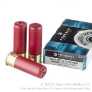 5 Rounds of 00 Buck 12ga Ammo by Federal Power-Shok 1,325 fps