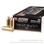 50 Rounds of 180gr FMJ 10mm Ammo by Blazer