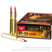 20 Rounds of 180gr Copper Extreme Point 30-06 Springfield Ammo by Winchester