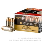 20 Rounds of 180gr JHP .40 S&W Ammo by Federal