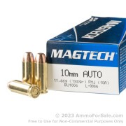 1000 Rounds of 180gr FMJ 10mm Ammo by Magtech