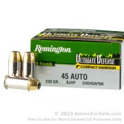 500 Rounds of 230gr BJHP .45 ACP Ammo by Remington