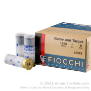 250 Rounds of 1 ounce #8 shot 12ga Ammo by Fiocchi Game and Target