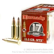 50 Rounds of 15.5gr Polymer Tipped .17HMR Ammo by Hornady
