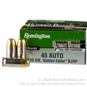20 Rounds of 230gr JHP .45 ACP Ammo by Remington