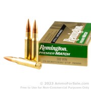 20 Rounds of 175gr HPBT .308 Win Ammo by Remington