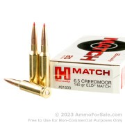 20 Rounds of 140gr ELD Match 6.5 Creedmoor Ammo by Hornady