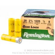 25 Rounds of 7/8 ounce #8 shot 20ga Ammo by Remington