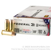 50 Rounds of 180gr JHP 10mm Ammo by Federal Train + Protect