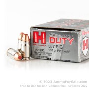 20 Rounds of 135gr FlexLock .357 SIG Ammo by Hornady